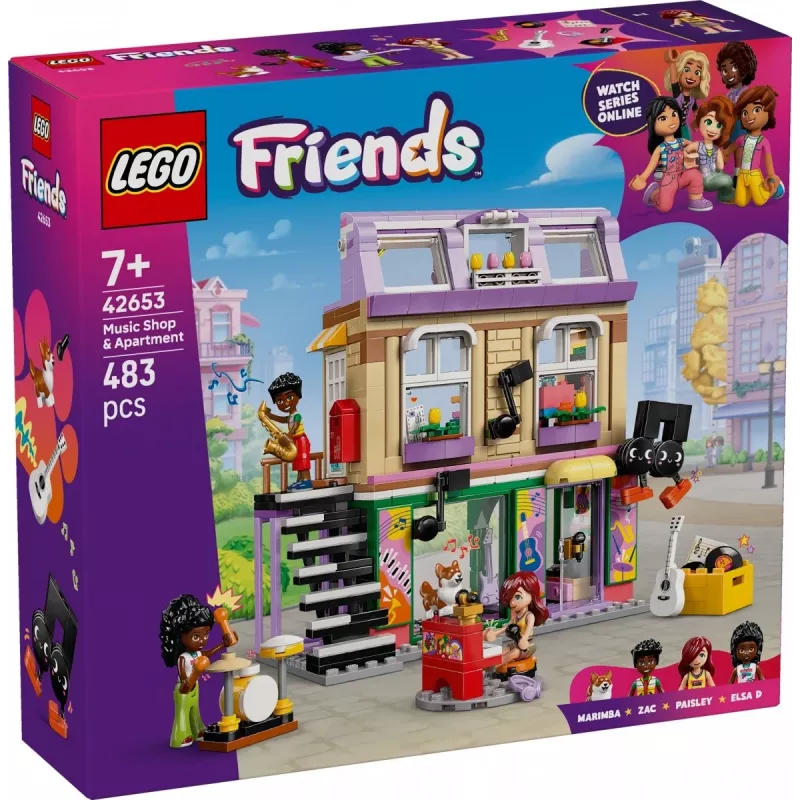 LEGO FRIENDS 42653 Musikgeschäft & Wohnung