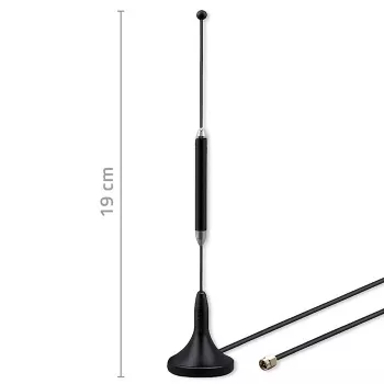Externe 4G LTE Antenne QOLTEC 5 dBi 600–2700 MHz SMA-Anschluss 3 m Kabel