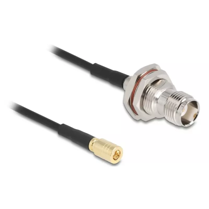 Delock Antennenkabel TNC Buchse auf SMB Stecker RG-174 20 cm (90724)