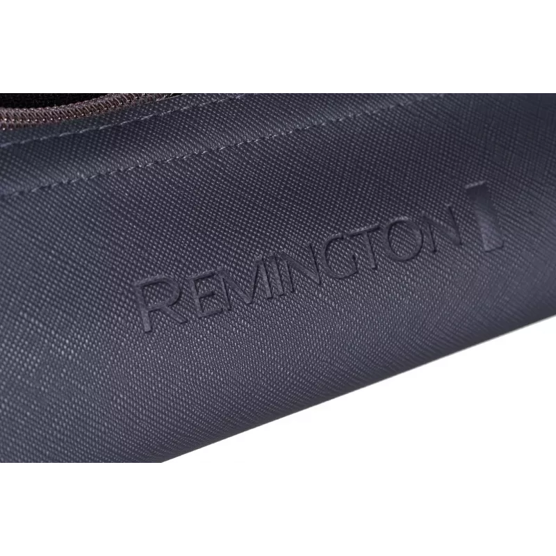 Glätteisen Remington S8598 Warm Schwarz Grau — Keramikplatten 11 cm, 5 Heizstufen, 160–230 °C, 3 m Kabel, Tragetasche