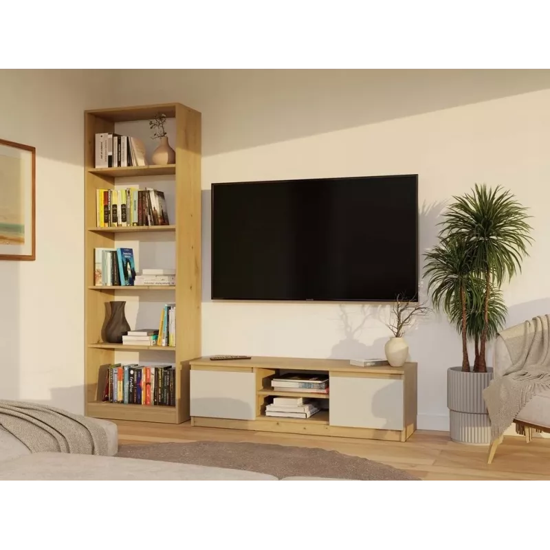 MALWA 120 TV-Schrank, Artisan-Eiche/Kaschmir