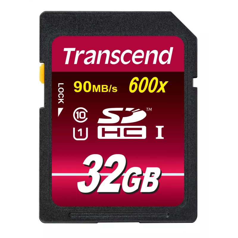 Flash-Speicher Transcend 32 GB SDHC UHS-I 600x TS32GSDHC10U1