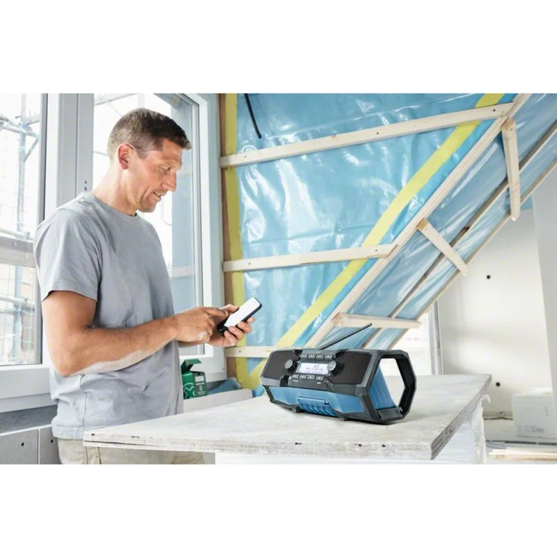 Bosch GPB 18V-2 SC Professional Baustellenradio Schwarz, Blau