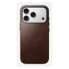 Handyhülle Nomad Traditional Leather Case für iPhone 17 Pro, Leder-Mikrofaser, passend für 6,3 Zoll (16 cm), braun