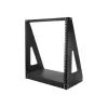 StarTech.com 2-Post 12U Heavy-Duty Desktop-Server-Rack, kleiner offener 19-Zoll-Computer-Rackrahmen, kompaktes Netzwerk-Rack für AV-/Studio-/Daten-/IT-Equipment, TAA-konform – freistehendes Zwei-Pfosten-Rack für Zuhause/Büro