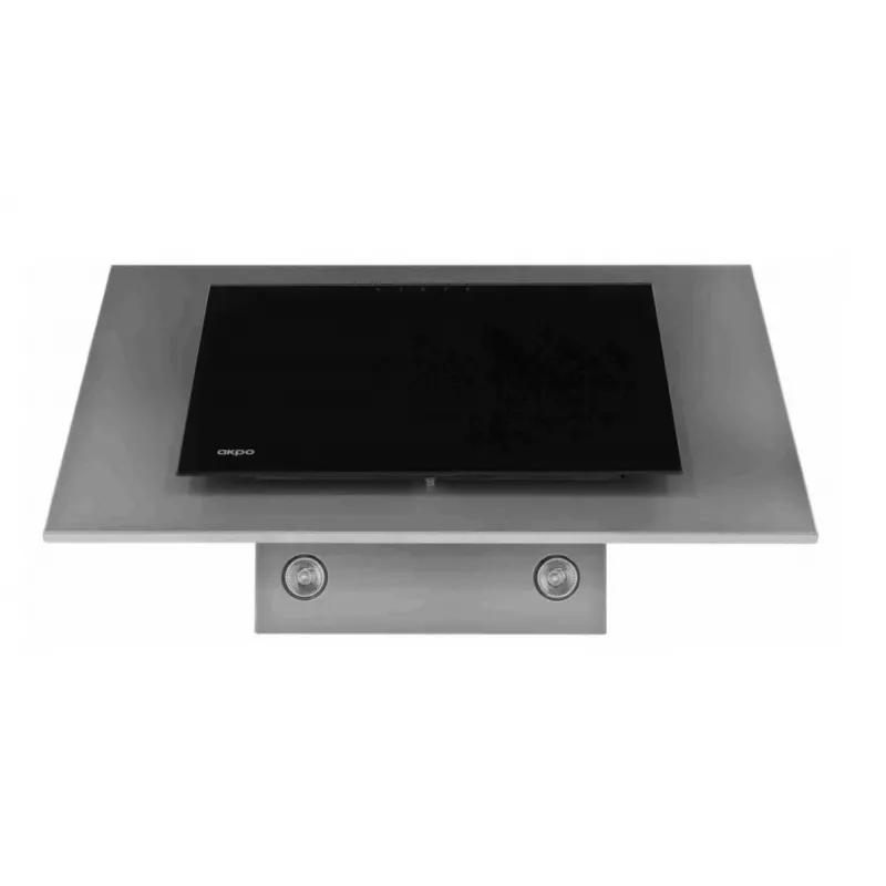 Akpo WK-4 Schwarz Eco 50 Wandmontage Grau, schwarzes Glas
