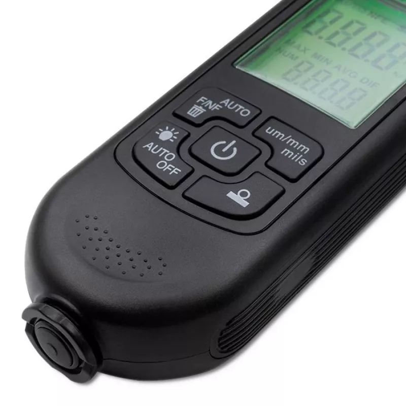 Qoltec Lackdickenmessgerät mit LCD-Display | 0~2000 µm