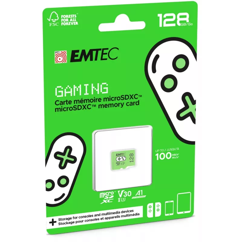 Emtec 128GB MicroSDXC UHS-I ECMSDM128GXCU3G Speicherkarte