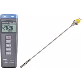 VOLTCRAFT K102 + TP 201 Temperaturmessgerät -200 bis +1370 °C Sonde Typ K