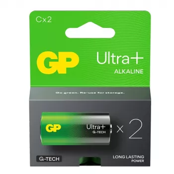 C-Batterie GP Alkaline ULTRA PLUS 2er-Pack (Modell 03014AUPETA-B2)