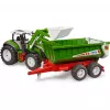 Frontladertipper-Anhänger BRUDER BR-03452 für Traktor Roadmax – Spielzeuganbaugerät, kompatibel mit Roadmax-Traktoren