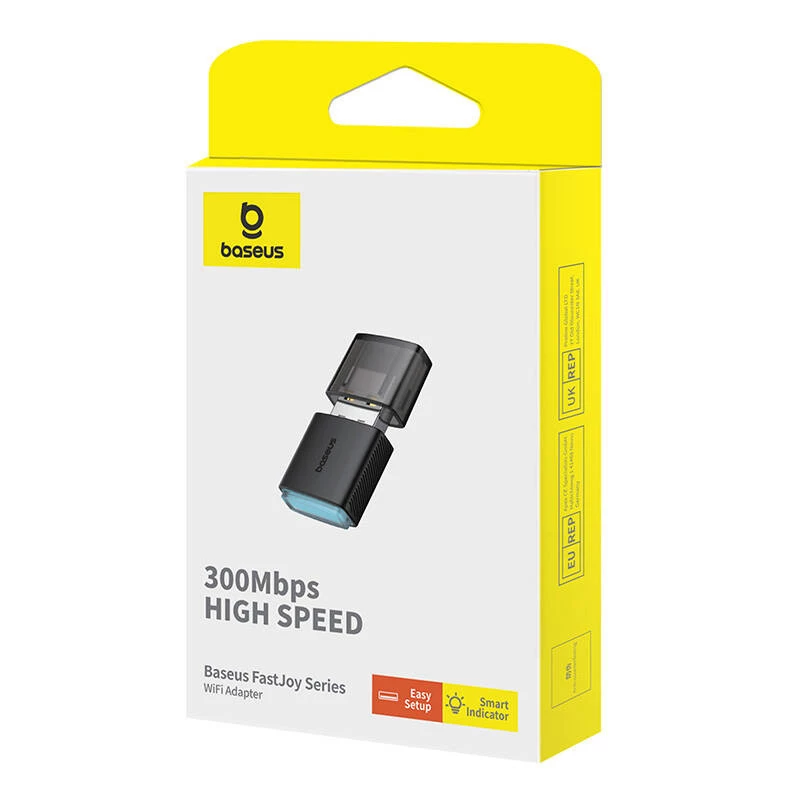 Adapter WiFi Baseus FastJoy 300Mbps (schwarz)