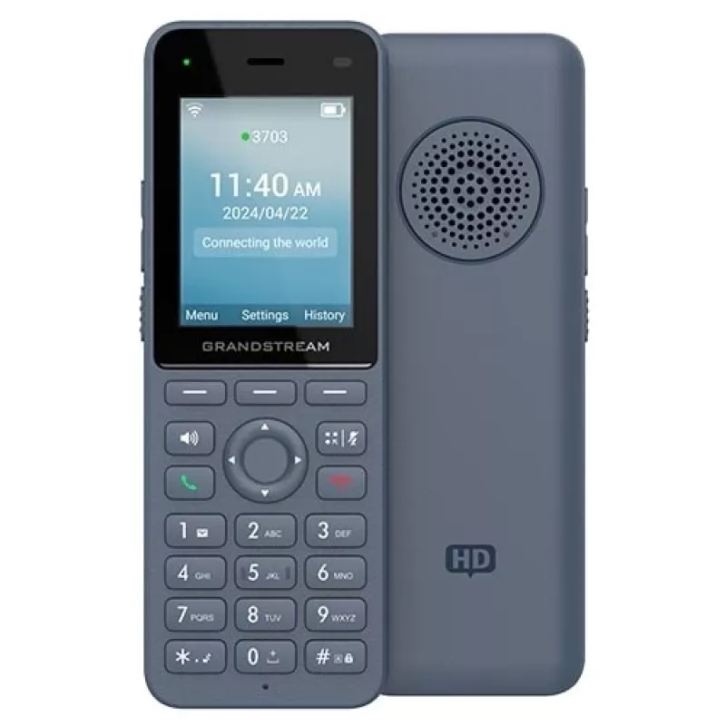 Grandstream Networks WP8256 IP-Telefon Anthrazit 3 Leitungen LCD Wi-Fi