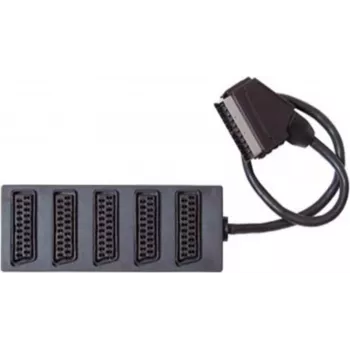 SCART-Umschaltbox ShiverPeaks 5-Port mit 0,4 m SCART-Kabel (Modell 22224021)
