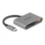 Delock 91016 USB-C Kartenleser für SD- und microSD-Karten mit USB-A-Port und USB-C PD