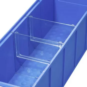 Trennwand für ShelfBox S von allit, Modell 456590, transparent, 4er-Set