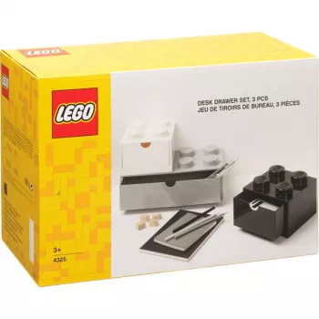 Schreibtisch-Schubladen 3er-Set Room Copenhagen LEGO Aufbewahrungsbox Weiß, Modell 43250801