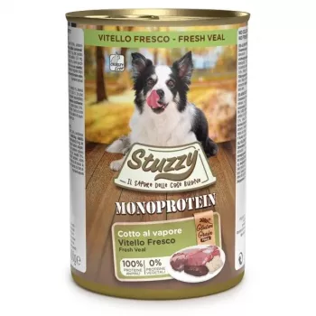 STUZZY Monoprotein Kalb - Nassfutter für Hunde - 400 g