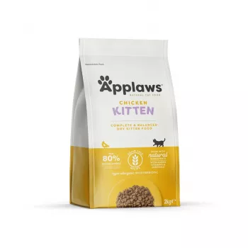 Trockenfutter für Katzen Applaws Kitten Chicken 2 kg – junior, Protein 38 %, Fett 17 %