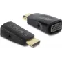 DELOCK HDMI-zu-VGA-Adapter mit 3,5-mm-Audio- und USB-Stromkabel — Modell 61082