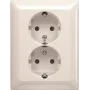 BUSCH JAEGER BJ 202 EUJB-914 SCHUKO Doppelsteckdose mit Vollabdeckplatte