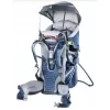 Baby-Trage-Rucksack DEUTER Kid Comfort Active — blau, Polyamid, bis 22 kg, Sonnenverdeck, Fußstütze, VariQuick, Lite Air