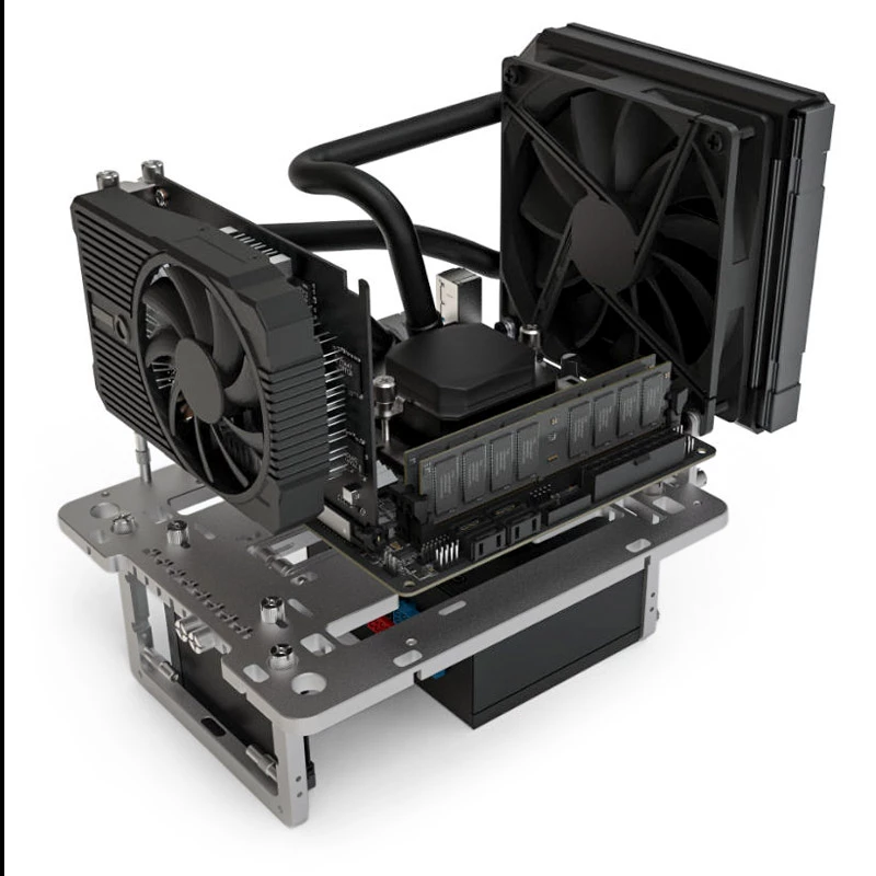 Streacom Benchtable BC1 Mini V2 Titan — kompakter Benchtable mit ATX-Kompatibilität