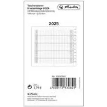 Taschenkalender Herlitz 50047642 32 Seiten Schwarz Weiß