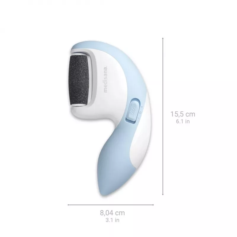Elektrischer Nagelpolierer Medisana CR 870 – 3 Aufsätze, blau/weiß