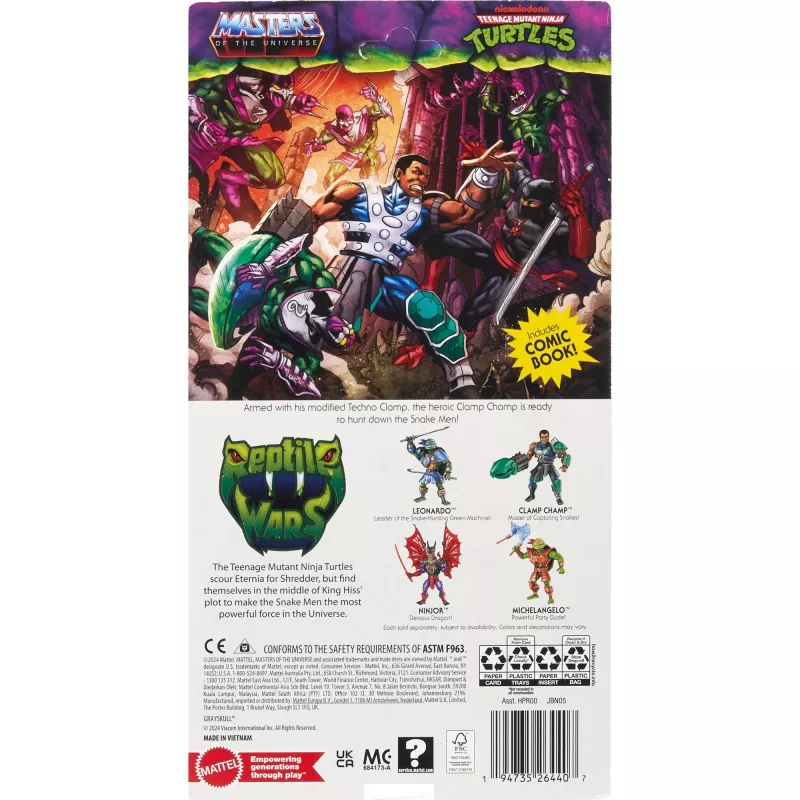 Action-Figur MATTEL MotU Origins Clamp Champ JBN05 – Sammlerstück, Einzelfigur