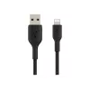 Cable Braided USB-Lightning 15cm black