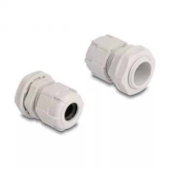 Kabelverschraubung M20 DELOCK, Kunststoff, grau, 10er-Pack