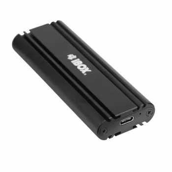 SSD-Gehäuse IBOX HD-07 für 1x M.2-Laufwerk, USB 3.2 Gen 2 (10 Gbit/s), USB-C, schwarz