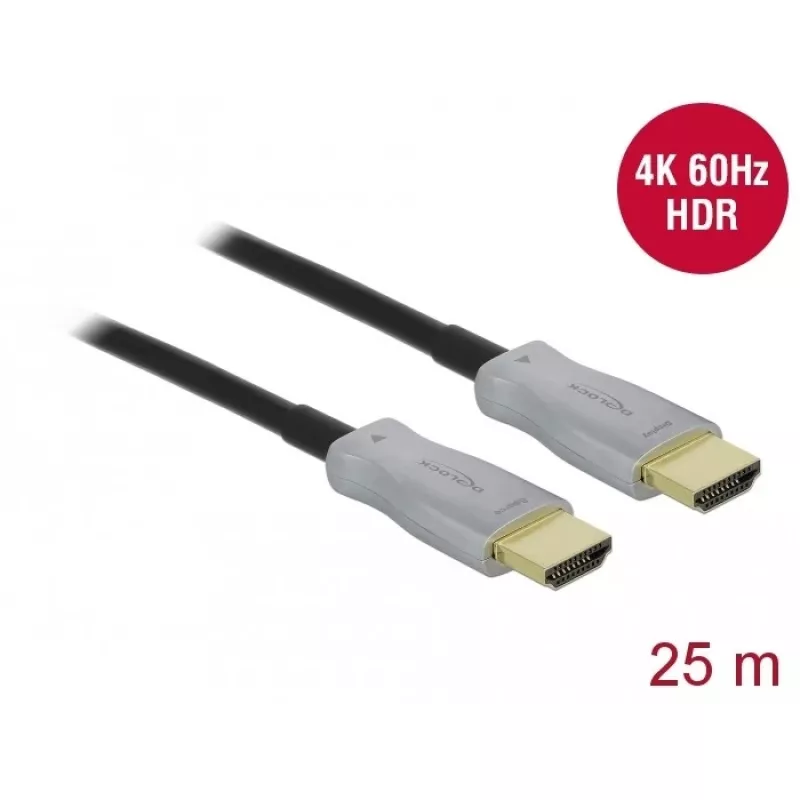 Aktives optisches HDMI-Kabel 4K 60 Hz 25 m DeLOCK 85016