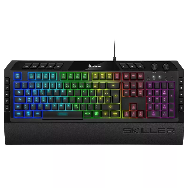 Sharkoon Skiller SGK5 Tastatur Gaming USB QWERTZ Deutsch Schwarz
