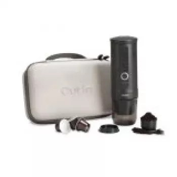 Outin Nano 7500mAh Tragbare Kaffeemaschine Set (Grau) + Schutzhülle