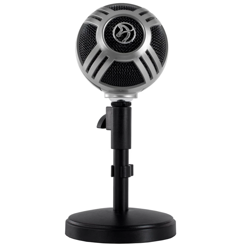 Arozzi Sfera Desktop-Mikrofon, USB - Chrom