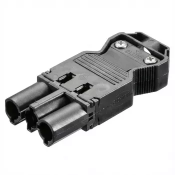 BACHMANN Gerätestecker GST18/3 Schwarz