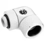 Fitting BitsPower BP-DWE90RMLA16 — Messing 90°-Winkelfitting für Computer-Kühlung, Durchmesser 1,6 cm, weiß