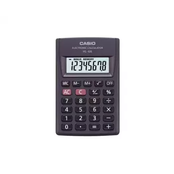 CASIO HL-4A-B 8-stelliger Taschenrechner 56x87mm schwarz