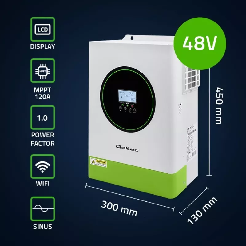 Hybrid-Solarwechselrichter Off-Grid 6200W | 120A