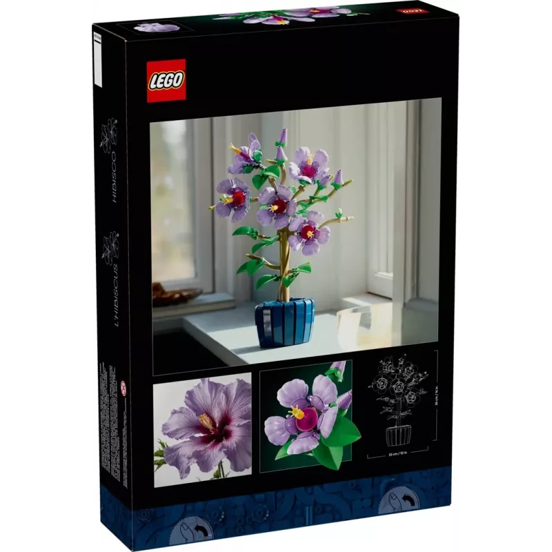 LEGO Botanical Bauset Hibiscus Flower 10372 – 660 Teile, Ausstellungsmodell, 250×360×130 mm