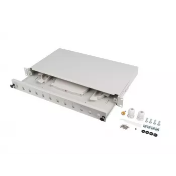 Patchpanel Lanberg FOP1-12SS-LDS Grau ABS Stahl 19 Zoll