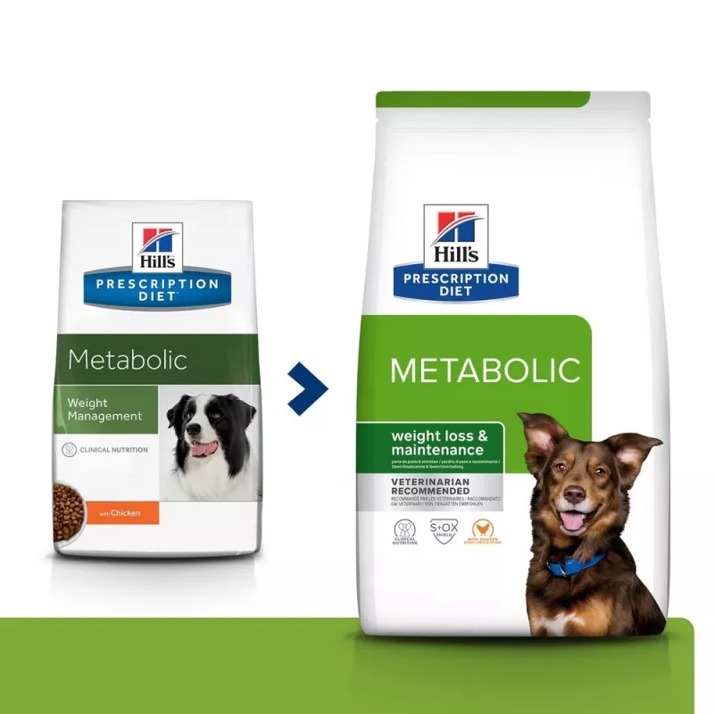 HILL'S PRESCRIPTION DIET Canine Metabolic Trockenfutter für Hunde mit Huhn 12 kg