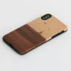 Smartphone-Hülle man and wood für iPhone X/XS – Modell mare, schwarz