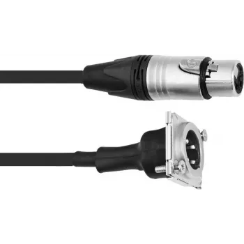 XLR-Patchkabel PSSO 1 m, XLR-Buchse auf XLR-Stecker, schwarz