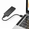 M.2 SATA SSD-Gehäuse QOLTEC 51854 USB 3.0 werkzeuglos