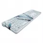 MANMACHI Hygiene-Flachttastatur Drape Very Cool White — DE-Layout
