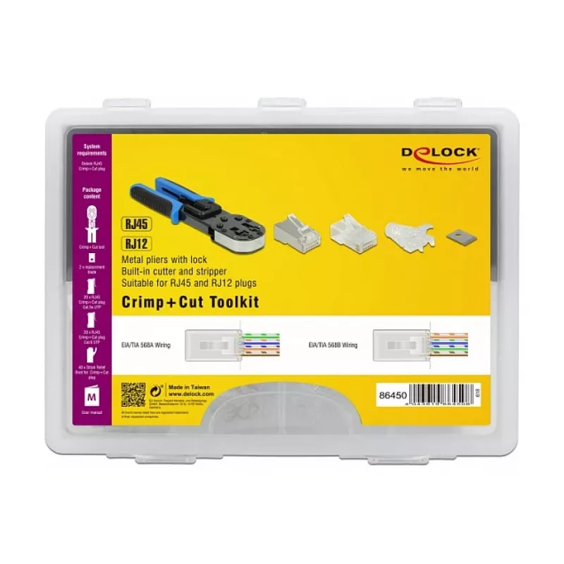 Kabel-Crimpwerkzeug-Set DeLOCK 86450
