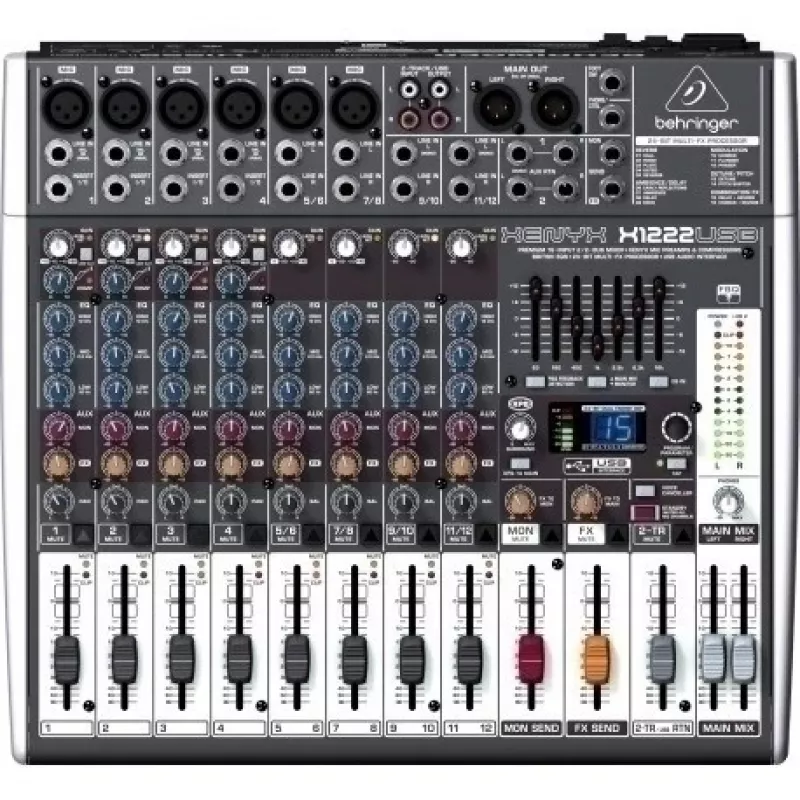 Behringer X1222USB Audiomixer 4 Kanäle
